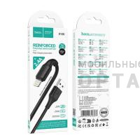 Кабель-Usb iPhone lightning Hoco Premium X120, чёрный (неупакованный)