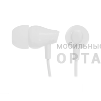Наушники внутриканальные BOROFONE BM61, , пластик, микрофон, кнопка ответа, регулятор громкости, кабель 1.2м, цвет: белый (1/420)