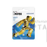 Элемент питания Mirex AG1 / LR621  1,5V  6 шт (6/216/648), ecopack Элемент питания Mirex AG1 / LR621  1,5V  6 шт (6/216/648), ecopack